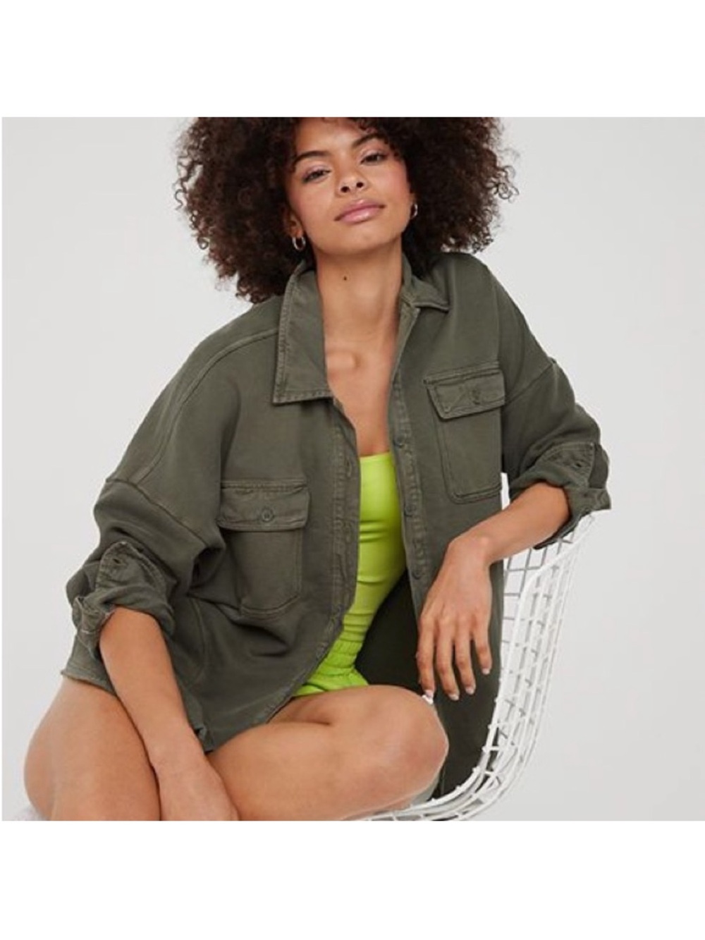💫AERIE Offline Shacket Large